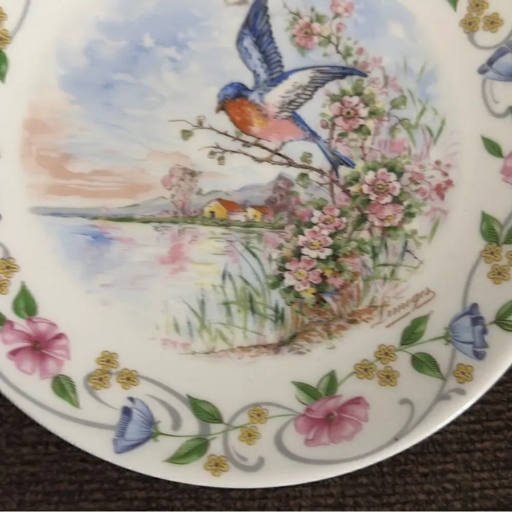 LEC LeClair Limoges France Porcelain Springtime Season Plate